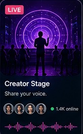 Crush Live creator stage room