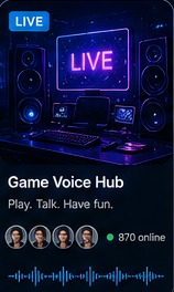 Crush Live game voice hub room